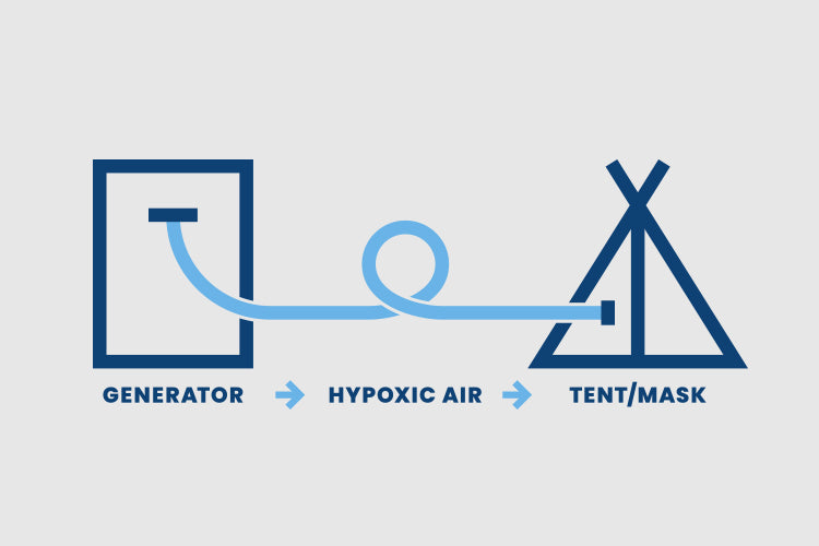 Hypoxic air system diagram