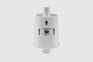 HEPA replacement filter cartridge for Hypoxico systems, cylindrical element shown against white background.