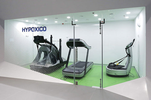 Altitude chamber containing workout equipment